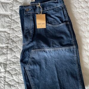 RUDYJUDE Adult Utility Jeans - Classic Indigo, NWT SIZE 4
